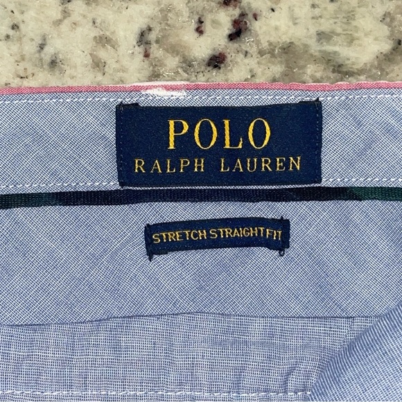Polo Ralph Lauren Pink Seersucker Shorts Size 40” Stretch Straight Fit Men’s - Picture 2 of 7